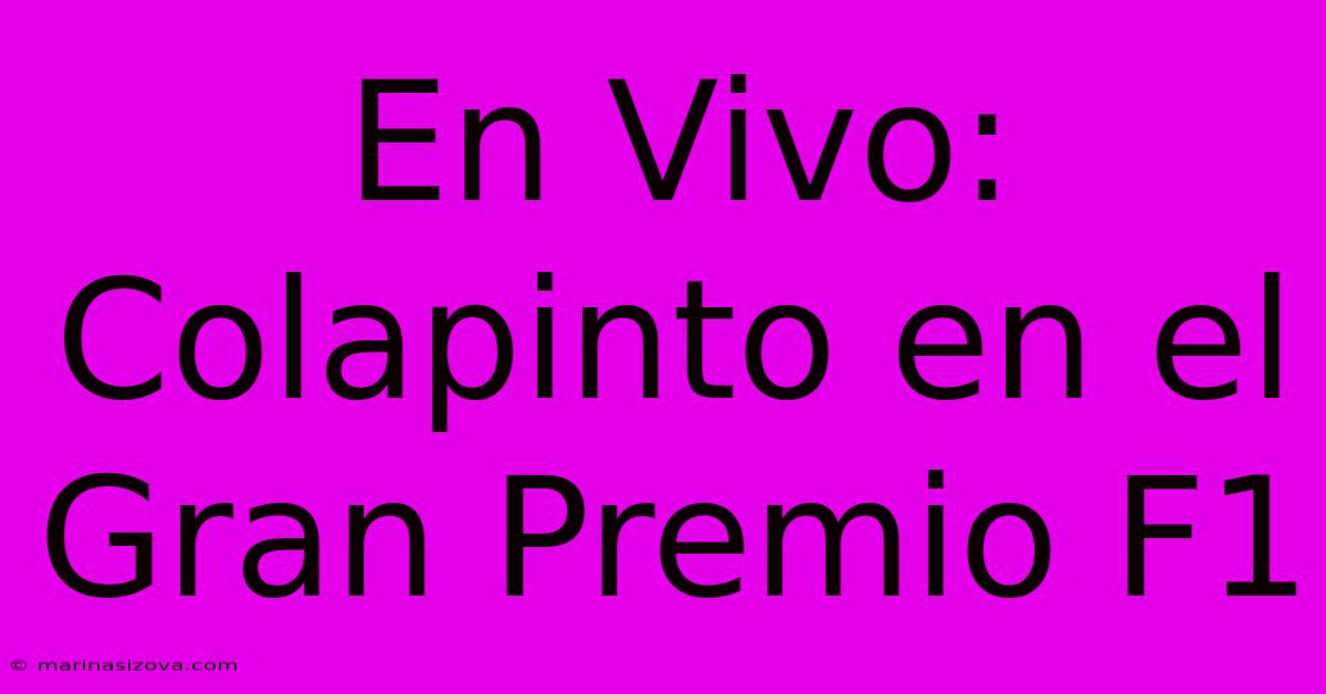 En Vivo: Colapinto En El Gran Premio F1