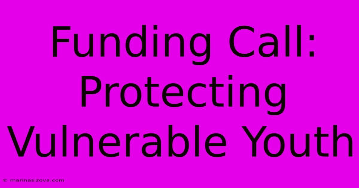 Funding Call: Protecting Vulnerable Youth